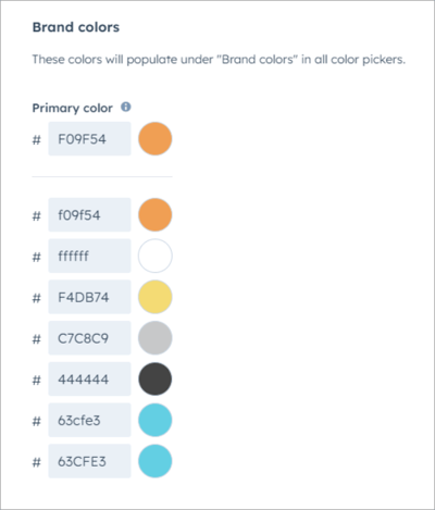 brand colors