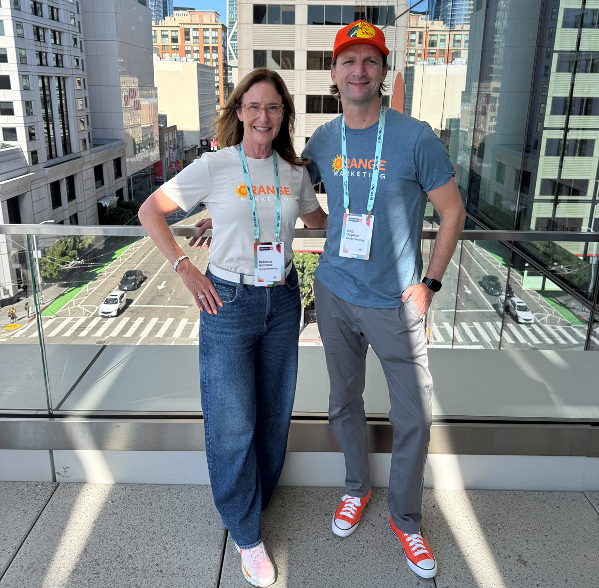 Rebecca and Kirill of Orange Marketing